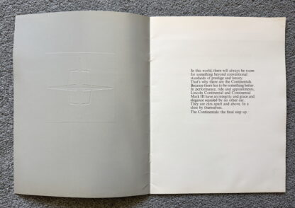 1971 Lincoln Continental Brochure - Image 2