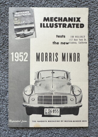 1952 Morris Minor Brochure