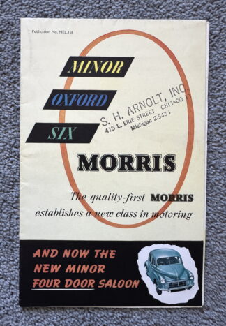 1950 Morris Minor, Oxford, Six Brochure