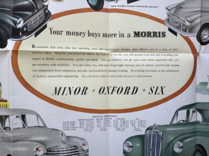 1950 Morris Minor, Oxford, Six Brochure - Image 8