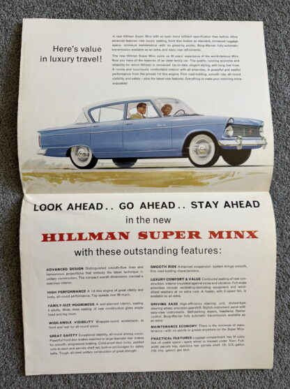 1962 Hillman Super Minx MKII Brochure - Image 2