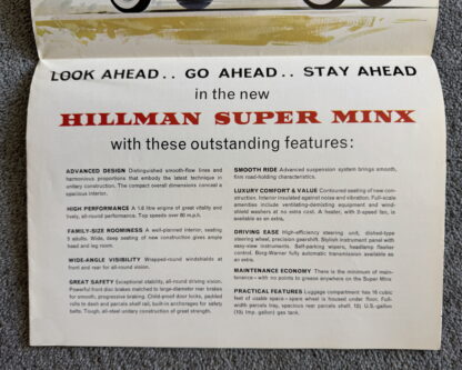 1962 Hillman Super Minx MKII Brochure - Image 4