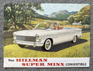 1962 Hillman Super Minx Convertible Brochure