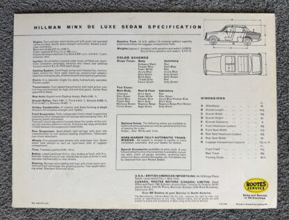 1963 Hillman Minx Brochure - Image 8