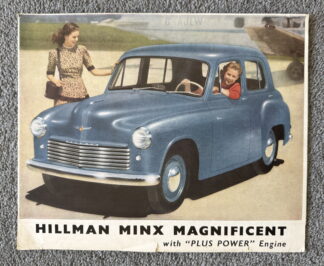 1950 Hillman Minx Brochure