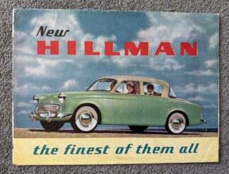 1957 Hillman Minx Brochure
