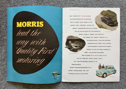 1952 Morris Minor, Oxford, Six Brochure - Image 2