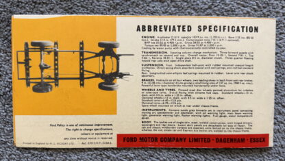 1957 Ford Thames 800 Van Brochure - Image 8