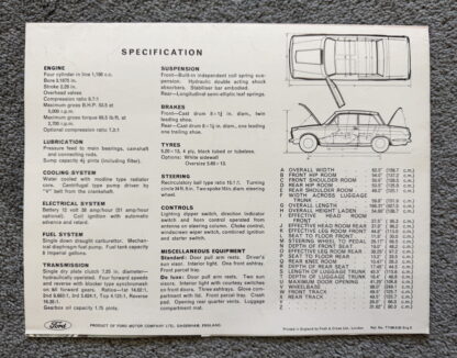 1962 Ford Consul Cortina Brochure - Image 8