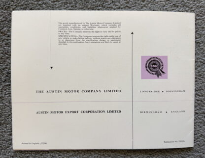 1959 Austin A55 Cambridge MK II Brochure - Image 16
