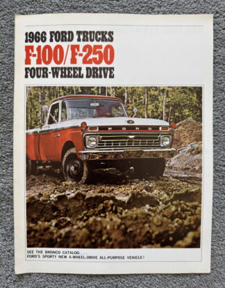 1966 Ford Pickup/Truck F100, F250 4WD Brochure