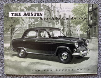 1955 Austin A40, A50 Cambridge Brochure