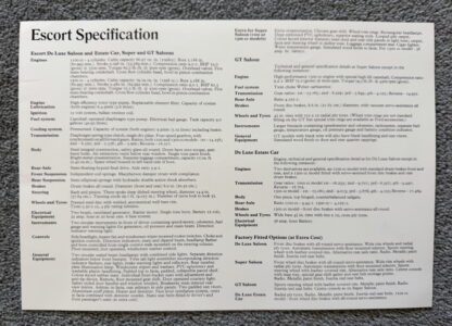 1968 Ford Escort, De Luxe, Super, GT, Estate Brochure - Image 10