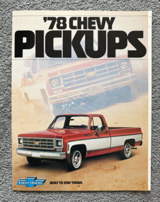 1978 Chevrolet Pickup Brochure C10, C20, C30, K10/20/30, Fleetside, Stepside