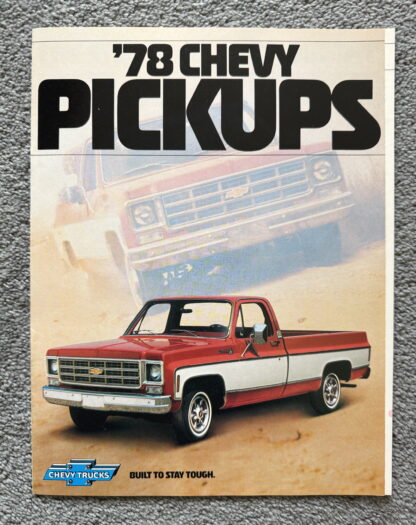 1978 Chevrolet Pickup Brochure C10, C20, C30, K10/20/30, Fleetside, Stepside
