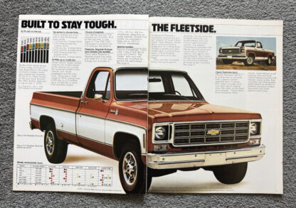 1978 Chevrolet Pickup Brochure C10, C20, C30, K10/20/30, Fleetside, Stepside - Image 2