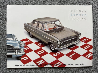 1959 Ford Zephyr, Zodiac, Consul Brochure