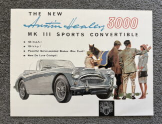1964 Austin Healey 3000 Brochure