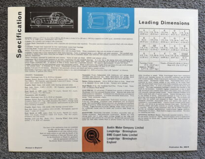 1965 Austin Healey 3000 Brochure - Image 8