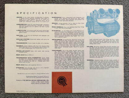 1962 Austin Healey 3000 Brochure - Image 8