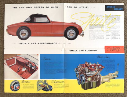 1958 Austin Healey "Frogeye" Sprite Brochure - Image 4