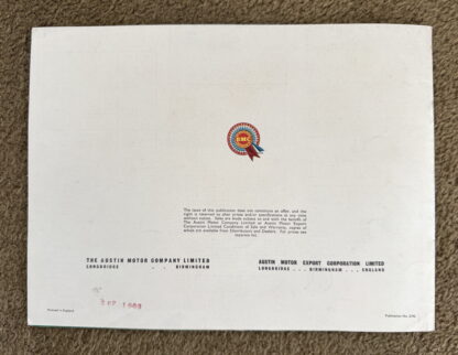 1963 Austin 1100 Saloon Brochure - Image 16