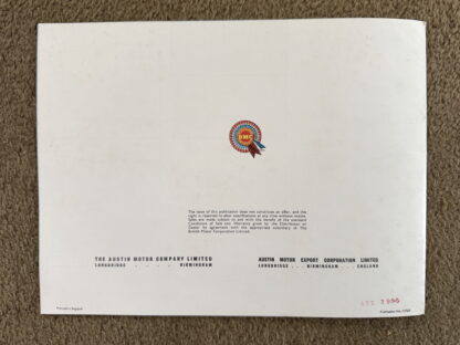 1965 Austin 1100 Saloon Brochure - Image 16
