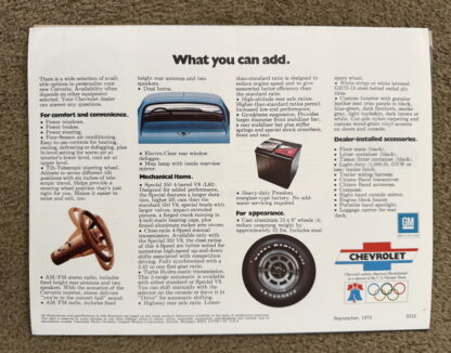 1976 Chevrolet Corvette Brochure - Image 6