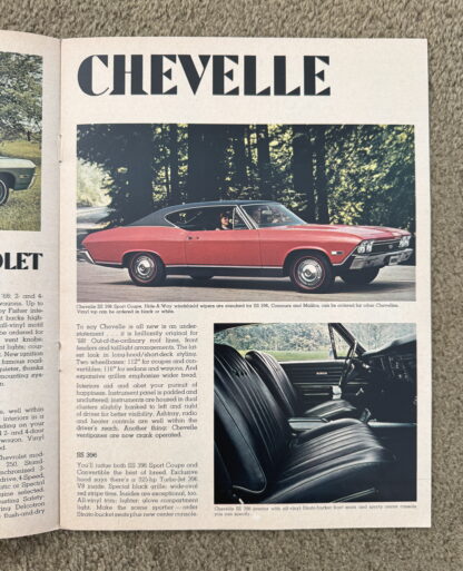 1968 Chevrolet Range Brochure Corvette Chevelle Camaro Corvair Bel Air - Image 5