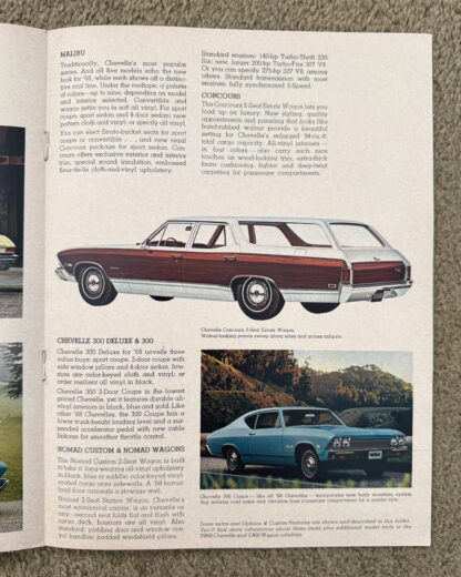 1968 Chevrolet Range Brochure Corvette Chevelle Camaro Corvair Bel Air - Image 7