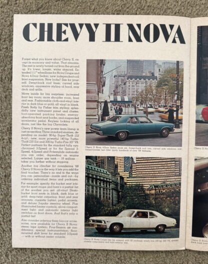 1968 Chevrolet Range Brochure Corvette Chevelle Camaro Corvair Bel Air - Image 10