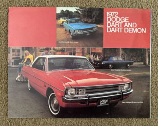 1972 Dodge Dart, Demon, Swinger Brochure