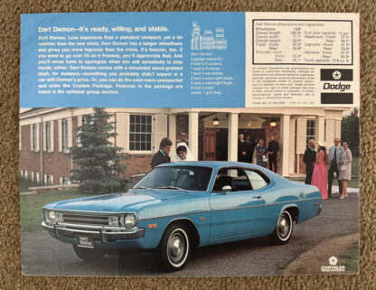 1972 Dodge Dart, Demon, Swinger Brochure - Image 7
