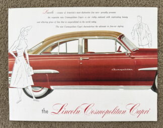 1950 Lincoln Cosmopolitan Capri Brochure