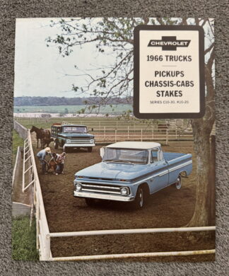 1966 Chevrolet Pickup Brochure C10, C20, C30, K10, K20 Fleetside, Stepside