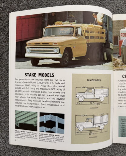 1966 Chevrolet Pickup Brochure C10, C20, C30, K10, K20 Fleetside, Stepside - Image 4
