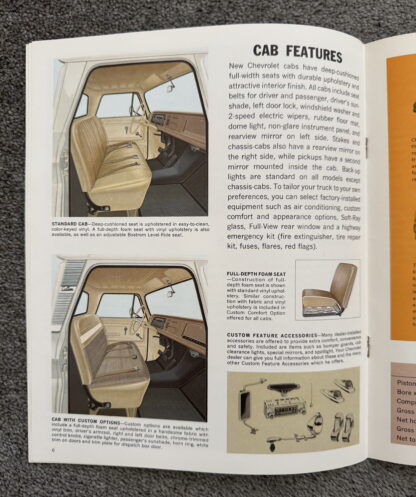 1966 Chevrolet Pickup Brochure C10, C20, C30, K10, K20 Fleetside, Stepside - Image 6