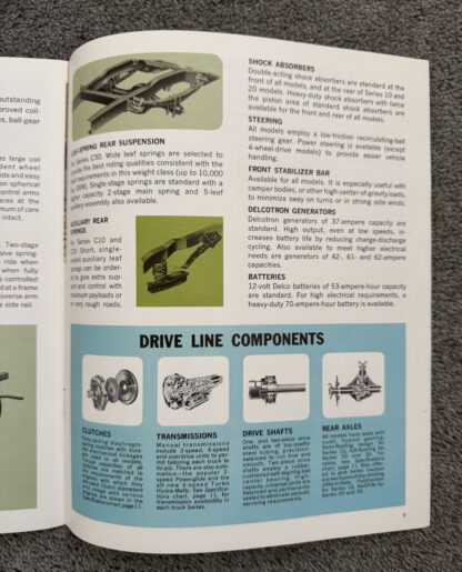 1966 Chevrolet Pickup Brochure C10, C20, C30, K10, K20 Fleetside, Stepside - Image 9