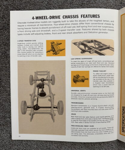 1966 Chevrolet Pickup Brochure C10, C20, C30, K10, K20 Fleetside, Stepside - Image 10