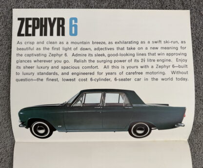 1964 Ford Zephyr Six New Zealand Brochure - Image 2