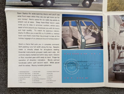 1964 Ford Zephyr Six New Zealand Brochure - Image 8