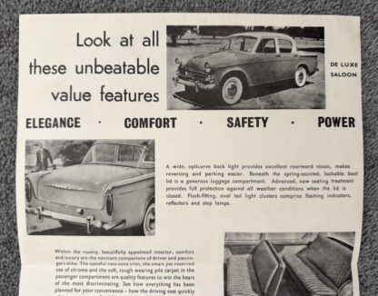 1960 Hillman Minx Australian Brochure - Image 4