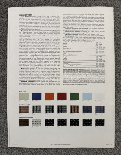1969 Volkswagen Type 3 1600 Squareback Brochure - Image 10