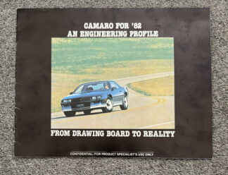 1982 Chevrolet Camaro Technical Brochure