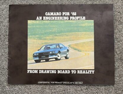 1982 Chevrolet Camaro Technical Brochure