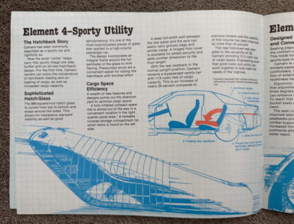 1982 Chevrolet Camaro Technical Brochure - Image 7