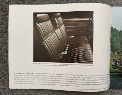 1970 Cadillac Range Brochure Fleetwood, Eldorado, Calais, DeVille - Image 6
