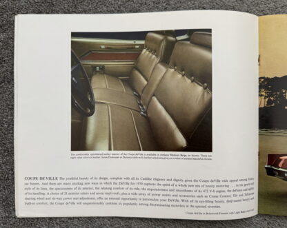 1970 Cadillac Range Brochure Fleetwood, Eldorado, Calais, DeVille - Image 8