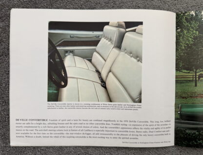 1970 Cadillac Range Brochure Fleetwood, Eldorado, Calais, DeVille - Image 10