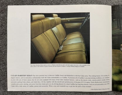 1970 Cadillac Range Brochure Fleetwood, Eldorado, Calais, DeVille - Image 12